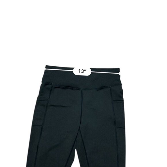 Vicki Sui black exercise leggings with pockets. Size M - Picture 4 of 6